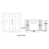 Sauna soba Nero - kanadski Hemlock 1800x1500x1900 za 3 osobe sa rasvetom WJT-I002